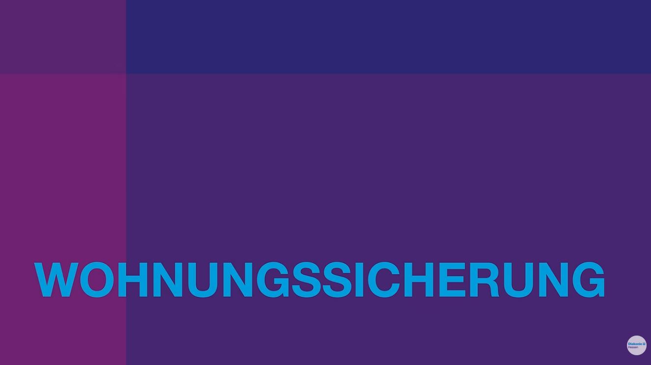 Ein Screenshot des Erklärvideos zur Wohnraumsicherung.